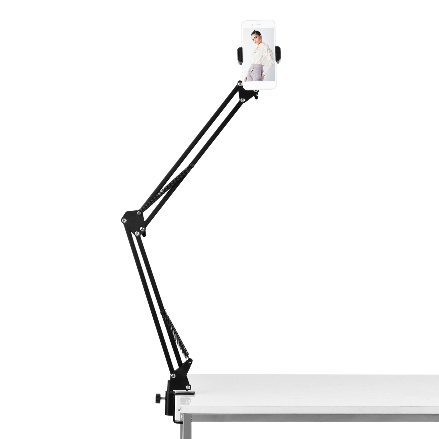 Giá đỡ bằng kim loại có thể điều chỉnh Bộ điều hợp đầu bi để quay video trực tiếp trên YouTube