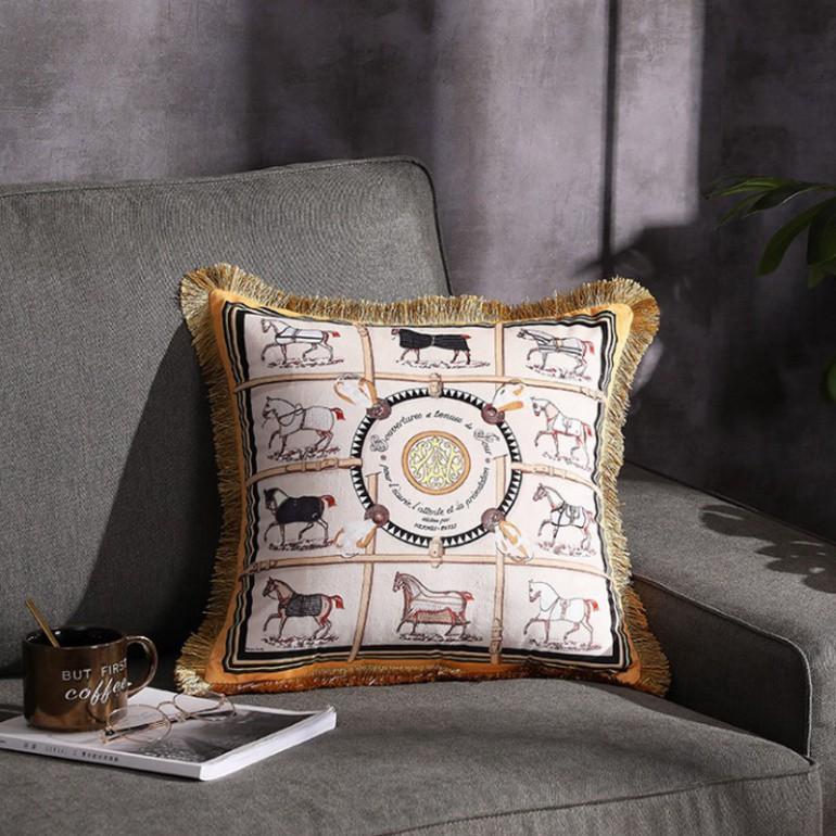 Gối Tựa Lưng | Gối Tựa Sofa, Gối Vuông Trang Trí Hoa Văn Hiện Đại Kích Thước 45x45cm