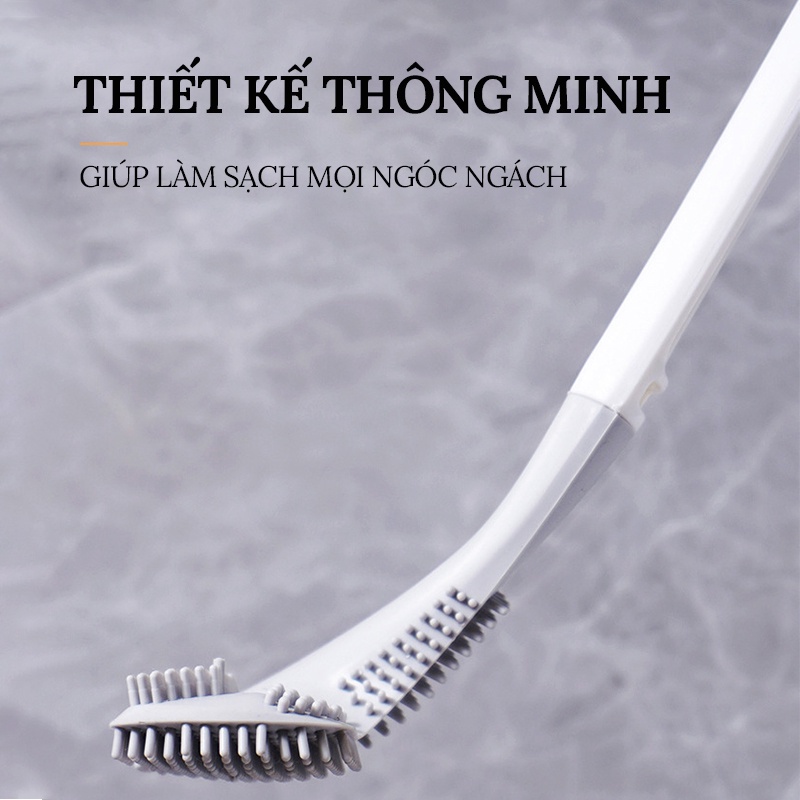 Chổi Cọ Toilet Thông Minh Silicon - Chổi Cọ Rửa Nhà Vệ Sinh