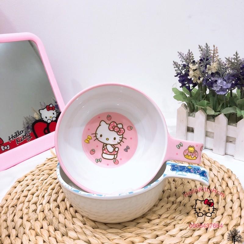 Chén quai cầm HelloKitty Doreamon