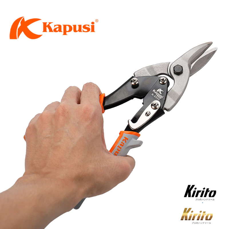 Kéo cắt thạch cao mũi thẳng Kapusi Nhật Bản 10 inch (25cm), thép CR-V
