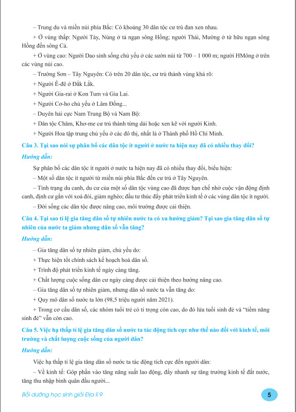 Sách - Bồi Dưỡng Học Sinh Giỏi Địa Lí 9 - Biên soạn theo chương trình GDPT mới - ndbooks