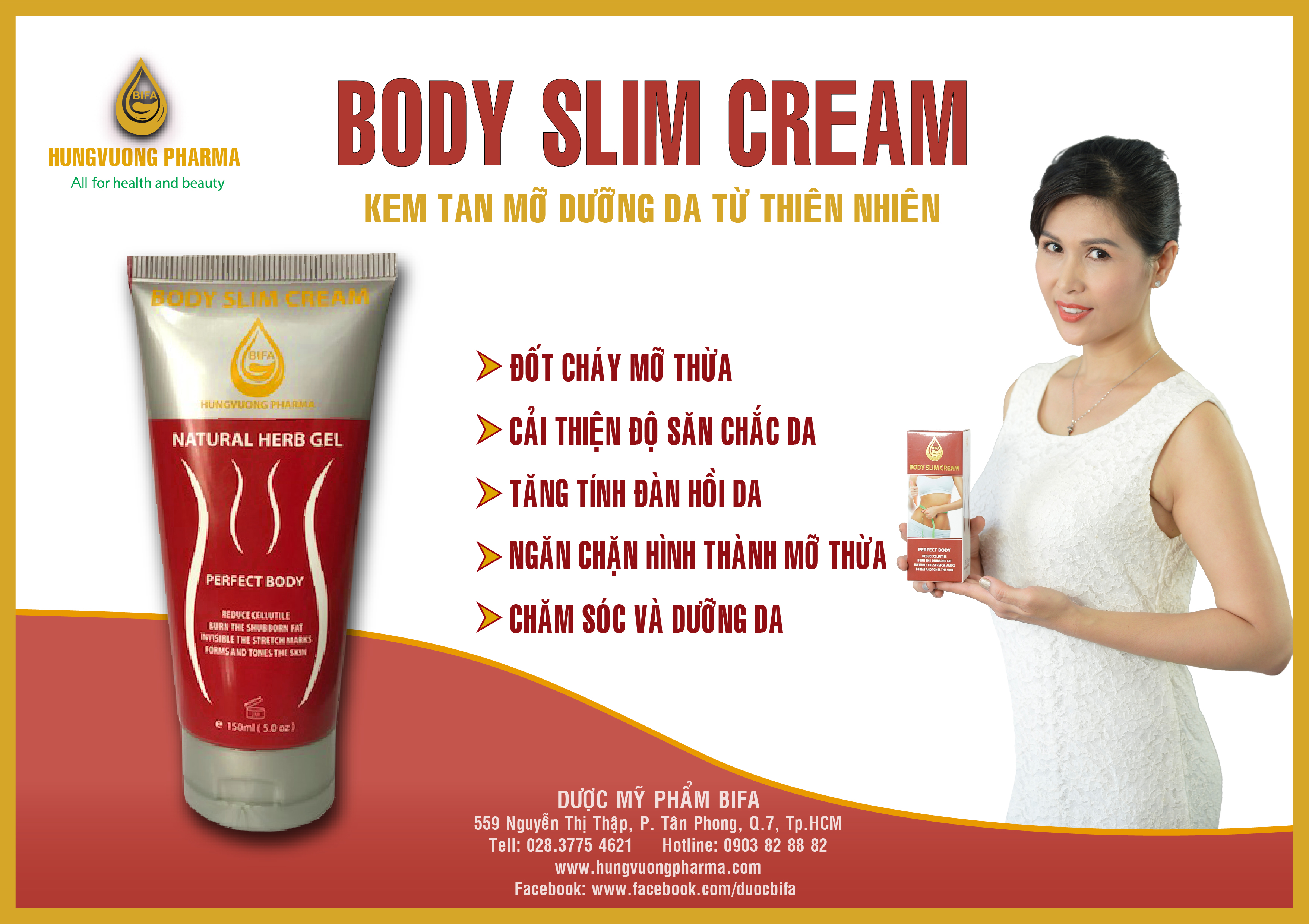 Combo 2 tuýp kem tan mỡ Body Massage Cream hãng BIFA