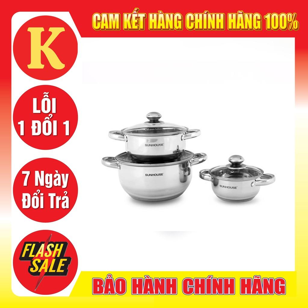 NỒI INOX 3 ĐÁY SH334