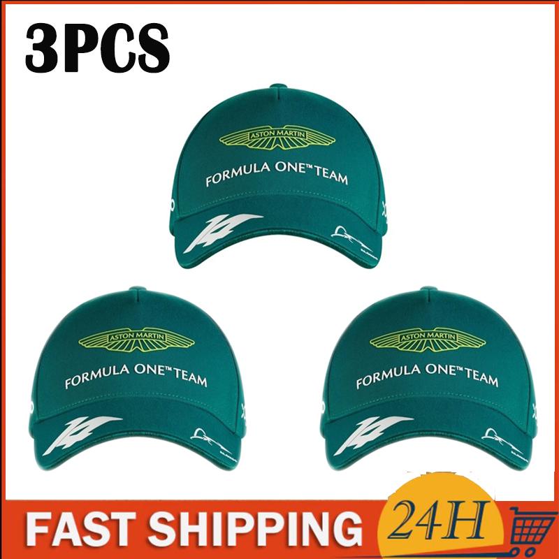 F1 Gorra de Fernando Alonso F1 Aston Martin Gorras Mũi tay đua Tây Ban Nha mới Color: 1 yellow 2 green