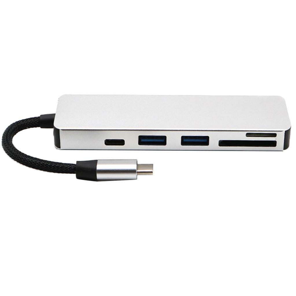 Multi-function 5 in 1 USB Hub Adapter /TF Reader