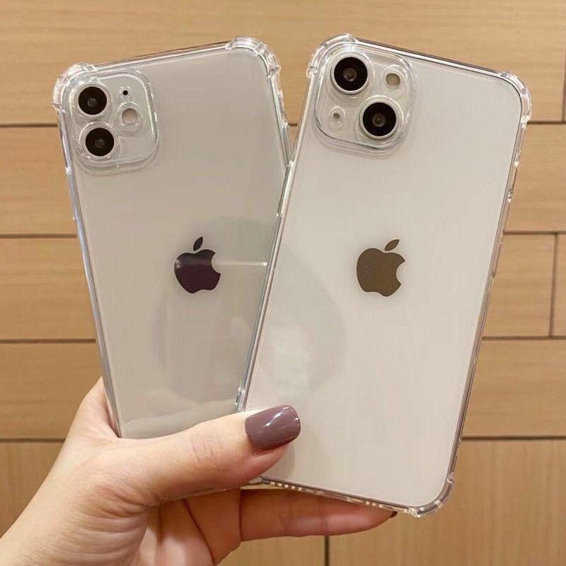 Ốp lưng mềm trong suốt chống sốc cho IPhone 6s 6 7 8 Plus XS Max XR X 11 pro max 12 mini 12 12 promax 13 13promax_b095
