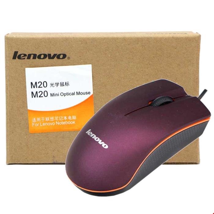 Chuột quang có dây Lenovo M20 Mini USB 3D mới nhất dành cho máy tính PC và máy tính xách tay