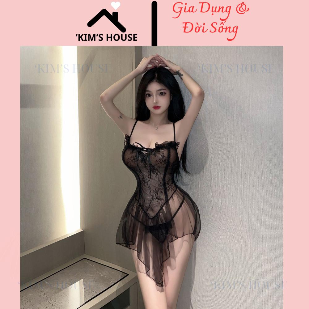 Váy Ngủ Sexy Đẹp Quyến Rũ Và Gợi Cảm,Set Đồ Ngủ Gợi Cảm, Mềm Mại, Co Dãn Sexy, Váy Ngủ Gợi Cảm C026