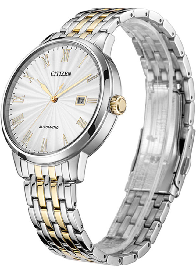 Đồng Hồ Nam Citizen Dây Thép Không Gỉ NJ0084-59A - Mặt Trắng