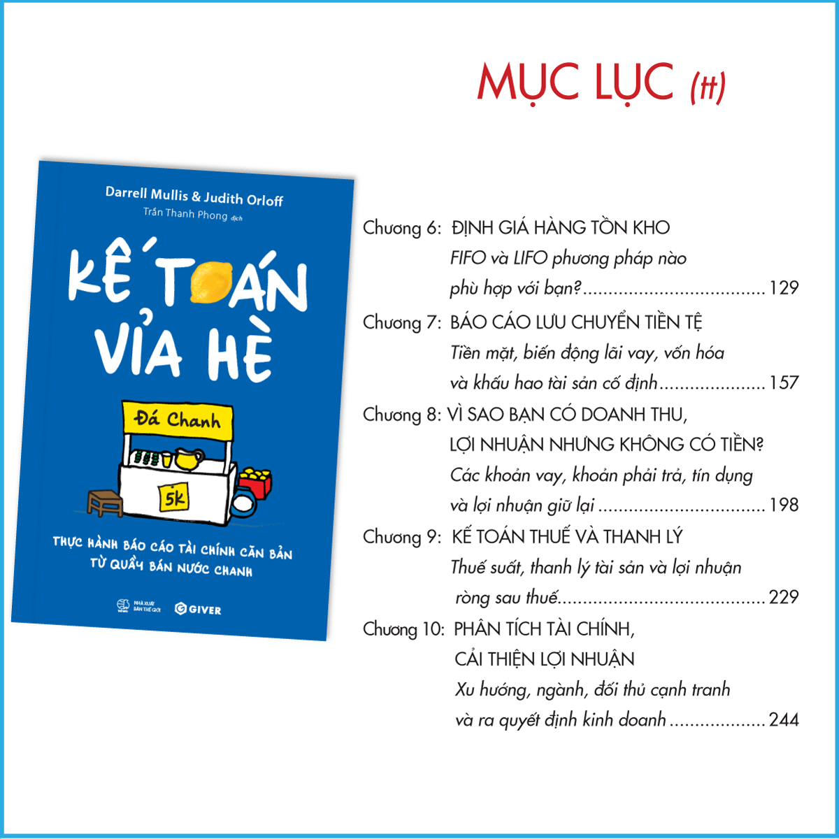 Kế Toán Vỉa Hè - Thực Hành Báo Cáo Tài Chính Căn Bản Từ Quầy Bán Nước Chanh - Top Sách Kinh Tế Tài Chính 2025
