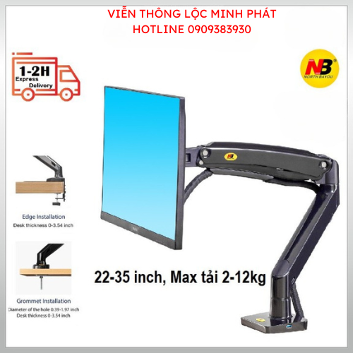 F100A /Giá Treo Màn hình máy tính/ Tay treo màn hình/ - HÀNG CHÍNH HÃNG