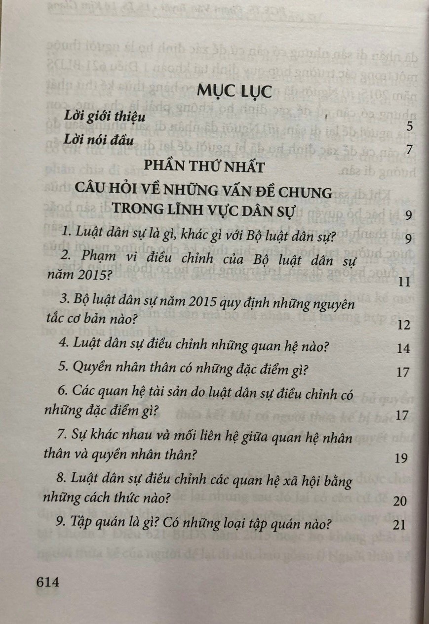 Câu Hỏi Thường Gặp Trong Lĩnh Vực Dân Sự