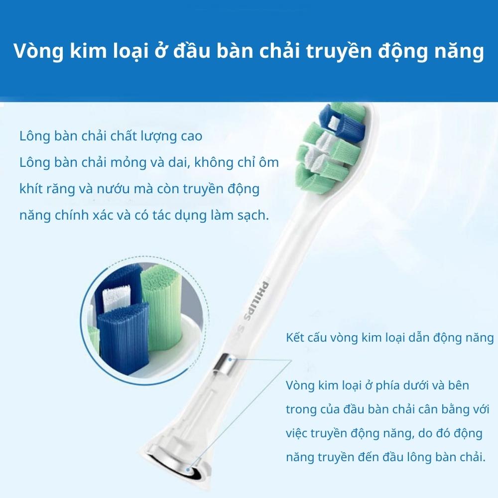 Đầu bàn chải điện Philips Sonicare HX9021/67 đầu C2 dùng cho HX6730, HX6511, HX6761, HX3226, HX621 - Hàng nhập khẩu