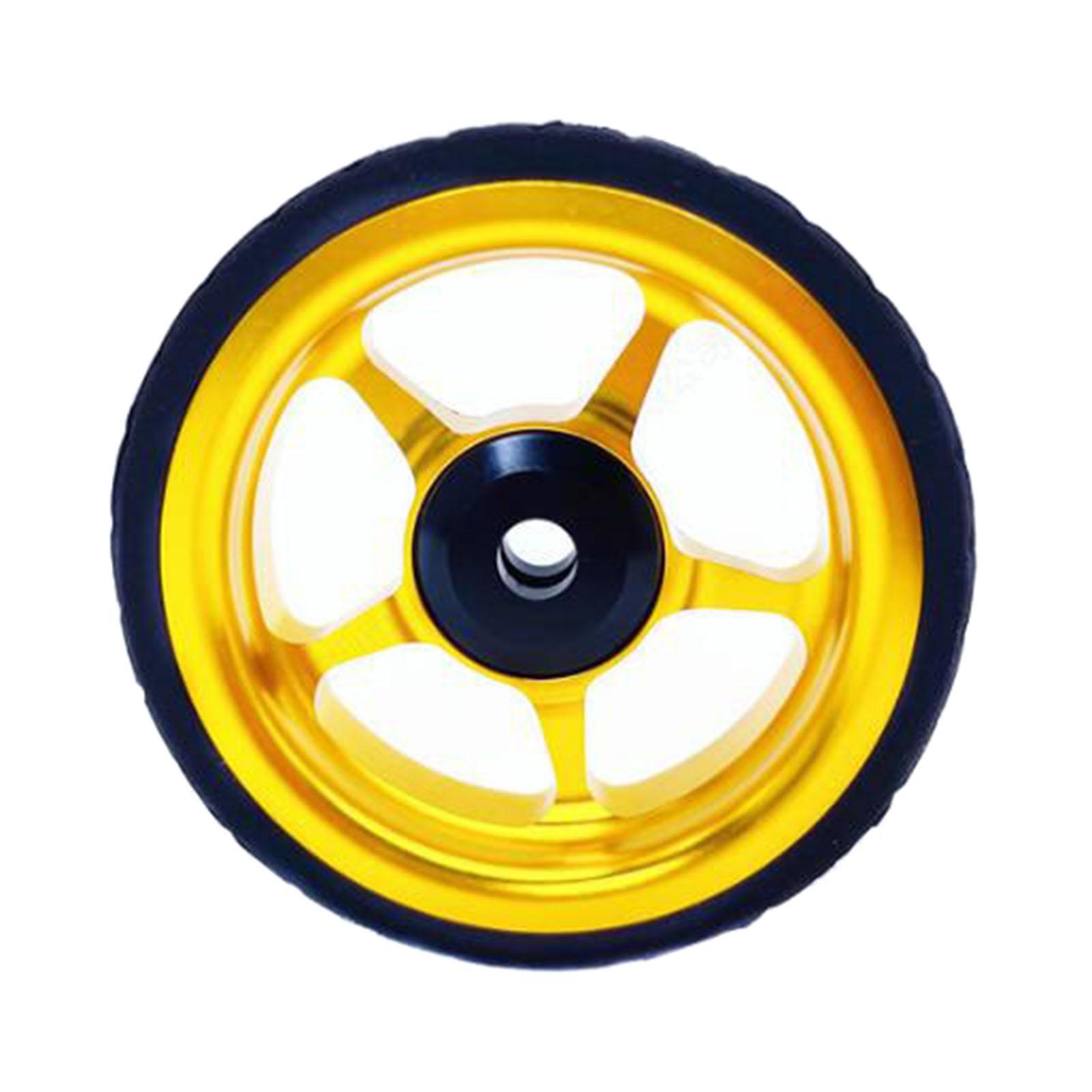 2-6pack Easy Wheel for Folding Bike EZ Wheels Wheel Easywheel Golden