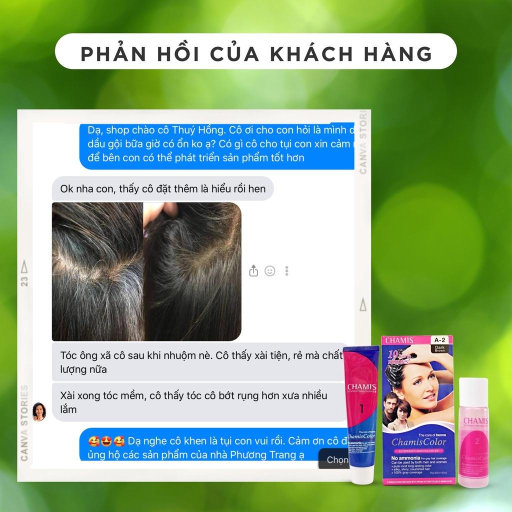 Kem nhuộm phủ tóc bạc dạng dầu gội CHAMIS