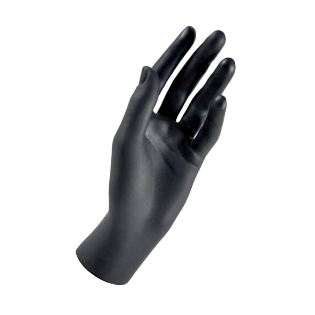 A Pair of Female Hands Mannequin Women Display Plastic Model,Black, Left and Right Hands