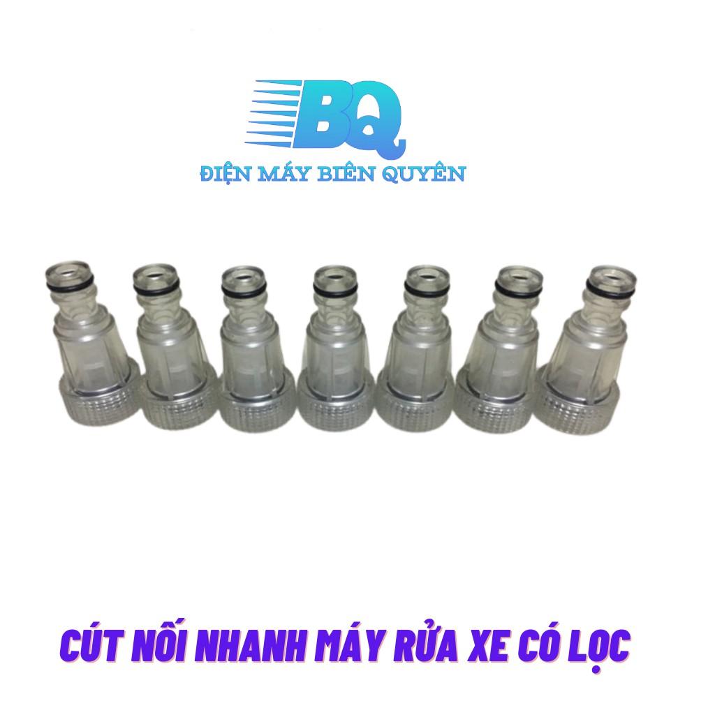 Cút nối nhanh, khớp nối, ren máy rửa xe MINI có lọc