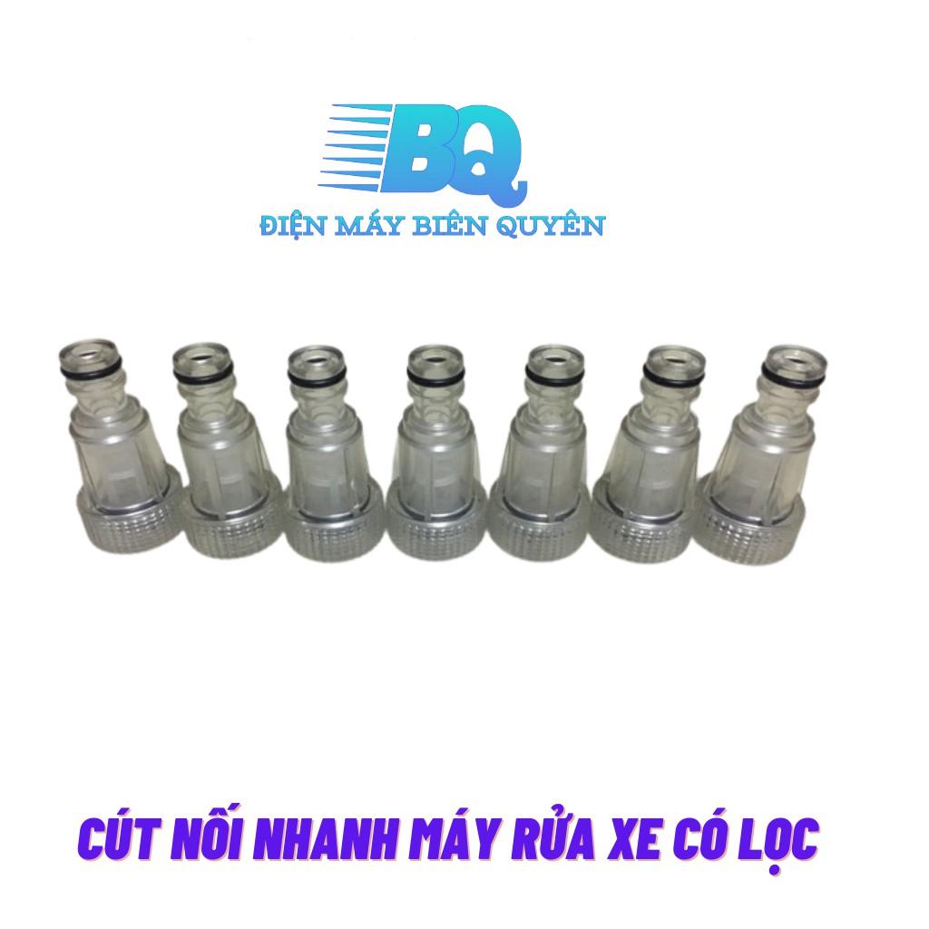 Cút nối nhanh, khớp nối, ren máy rửa xe MINI có lọc (loại sịn)