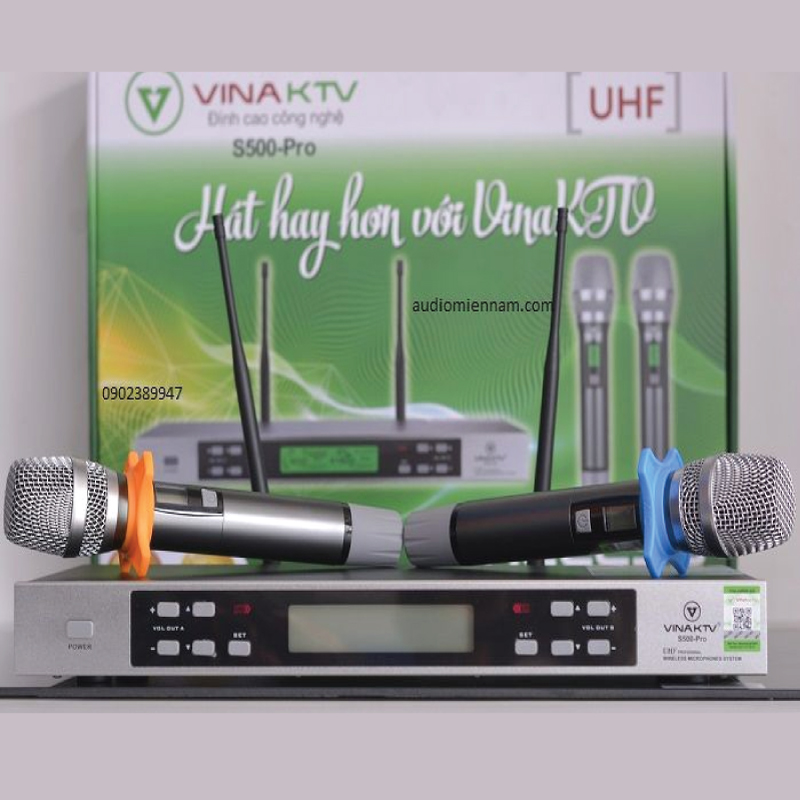 Micro không dây VinaKTV S500 Pro - Hàng chính hãng