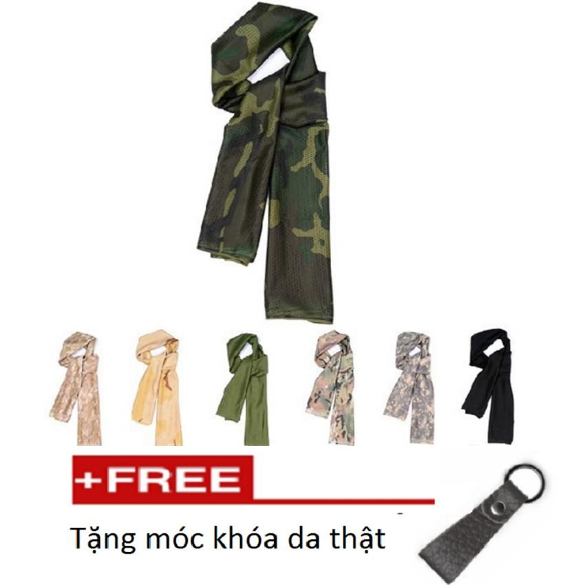 Khăn choàng cổ thể thao đi phượt TL 324  tặng móc khóa da thật M 550