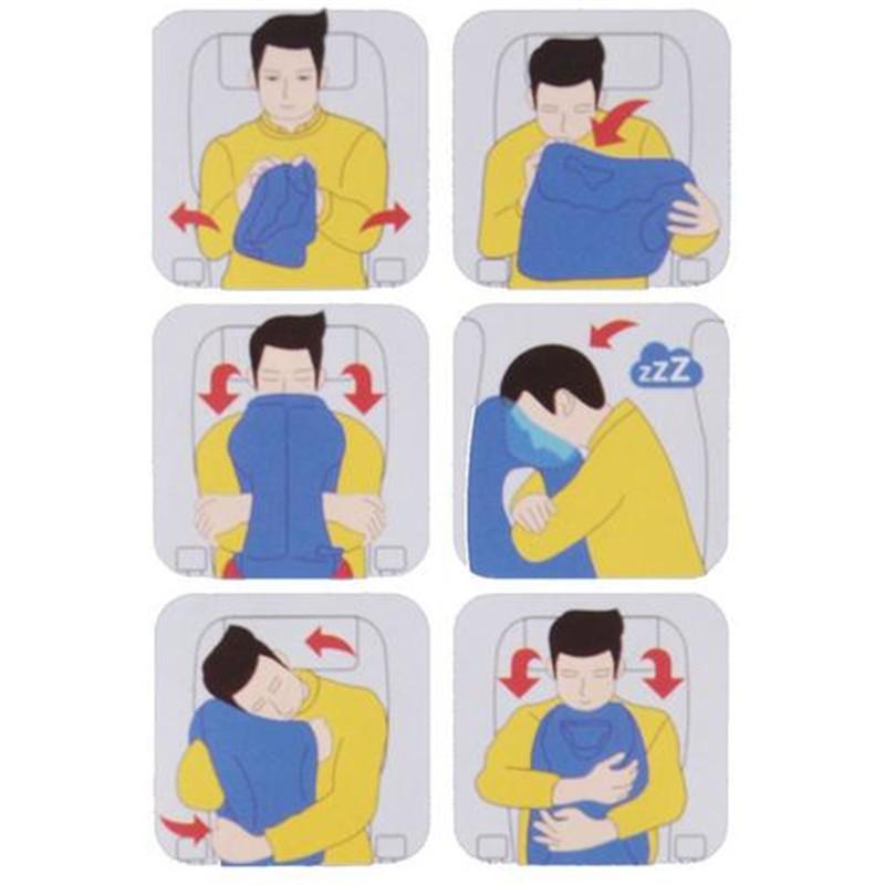 Bơm Hơi Du Lịch Túi Ngủ Di Động Đệm Gối Cổ Cho Nam Nữ Ngoài Trời Máy Bay Chuyến Bay Huấn Luyện Ngủ Dễ Dàng