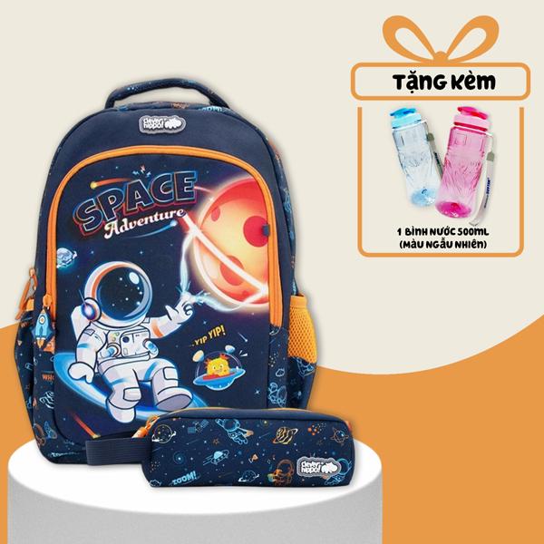Combo Ba Lô Easy Go + Bóp Viết Space Adventure Clever Hippo - Trung Học (Tặng Kèm Bình Nước 500ml)