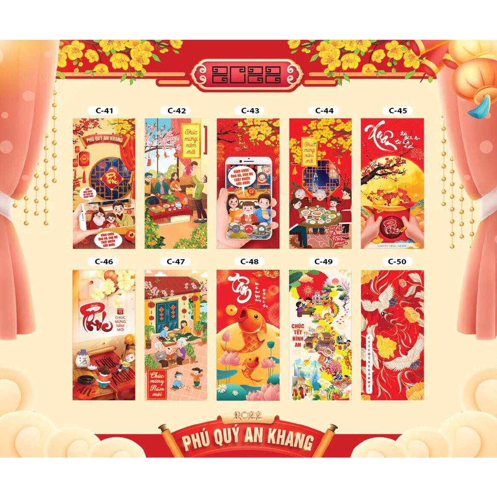 Combo 100 Bao Lì Xì Tết Tân Sửu 2022 Giao Đủ Mẫu