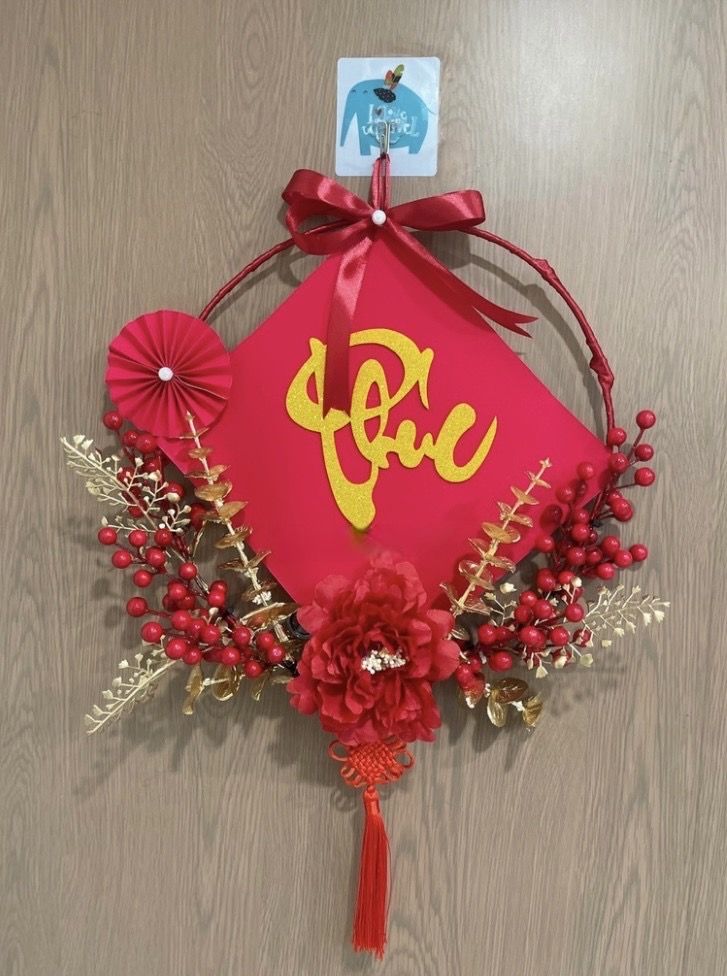 Vòng hoa, mẹt hoa, quạt hoa treo – Nhiều mẫu mã – Đường kính từ 30 đến 40 cm – Cây giả, hoa lụa decor trang trí Tết – Vòng treo phong thuỷ, hút tài lộc