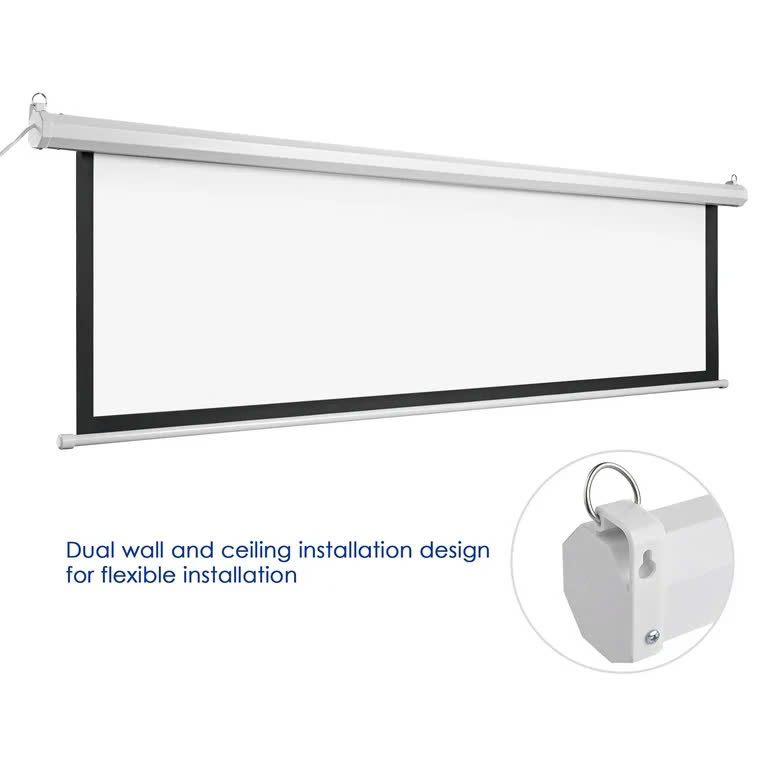 Màn chiếu treo tường kéo tay Apollo/ Prima kích thước từ 84 inch đến 150inch tỉ lệ 4:3 - Hàng nhập khẩu