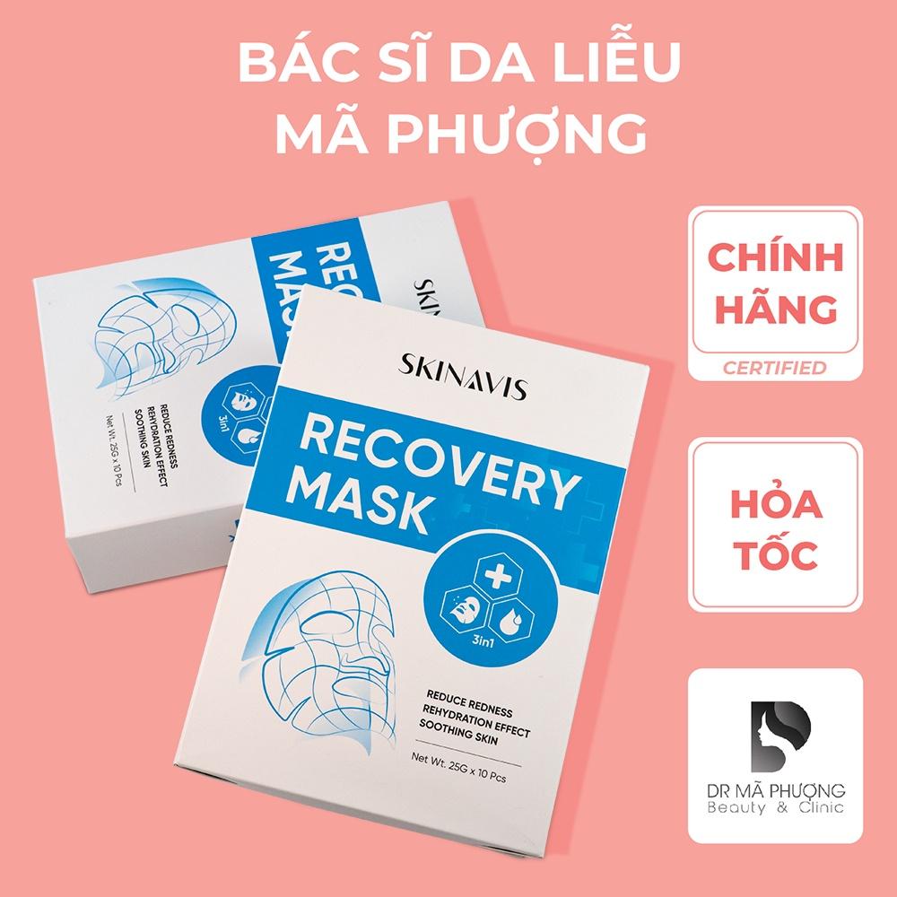 Mặt nạ cấp ẩm phục hồi skinavis Xanh Recovery Mask - Phục hồi hư tổn - Giúp da chắc khỏe