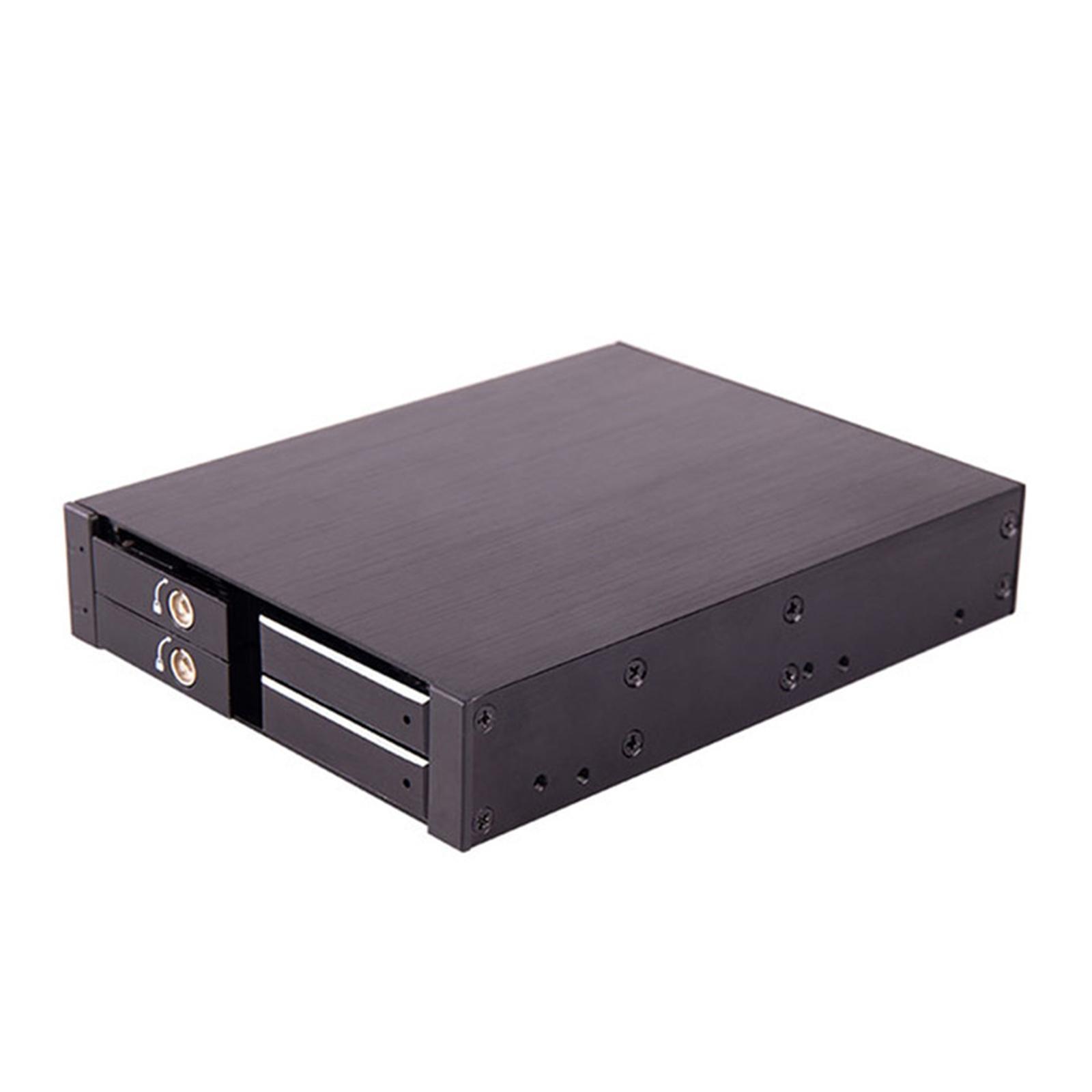 Dual Bay 2.5"  HDD/SSD Tray Mobile Rack Parts for 3.5"Floppy Drive of PC