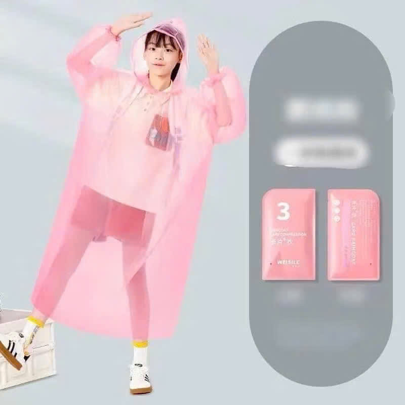 Set 7 Áo Mưa Nén Dùng 1 Lần Cho Bé &amp; Người Lớn – Mỏng Nhẹ, Giao Màu Ngẫu Nhiên - HÀNG CHÍNH HÃNG MINIIN
