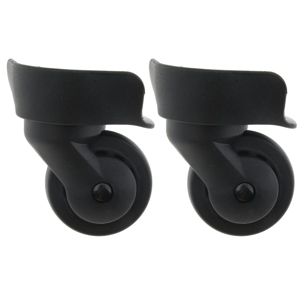 2pcs Universal Swivel Suitcase Luggage Casters Replacement Wheels A65-Size S