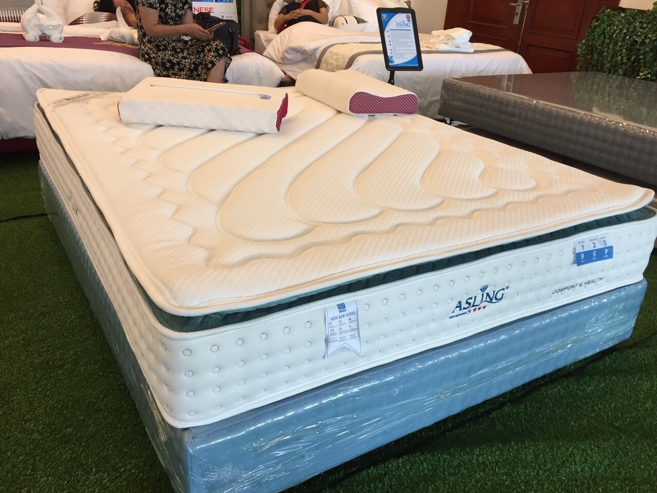 Đệm Lò Xo Túi Cao Cấp ASLING 5 Sao - Rẻ Nhất Sàn - Dầy 30cm