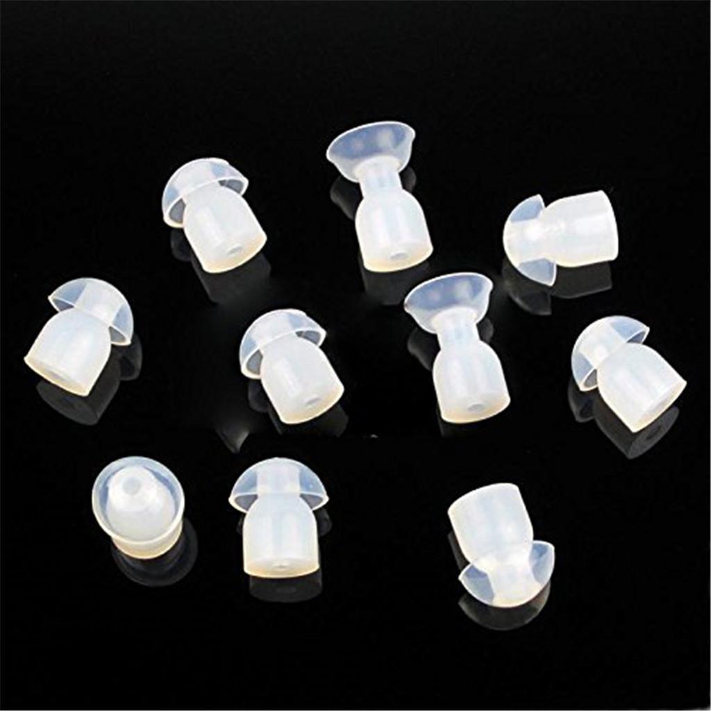 10x Replacement Mushroom Earbud Tips For   Two Way Radio Coil