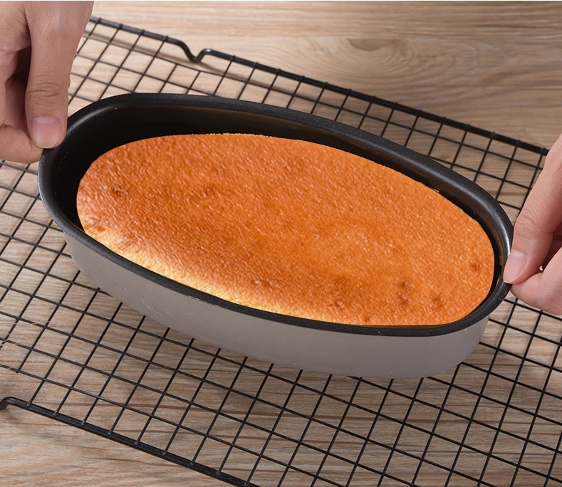 Khuôn nướng bánh kiểu dáng Oval nhôm đúc