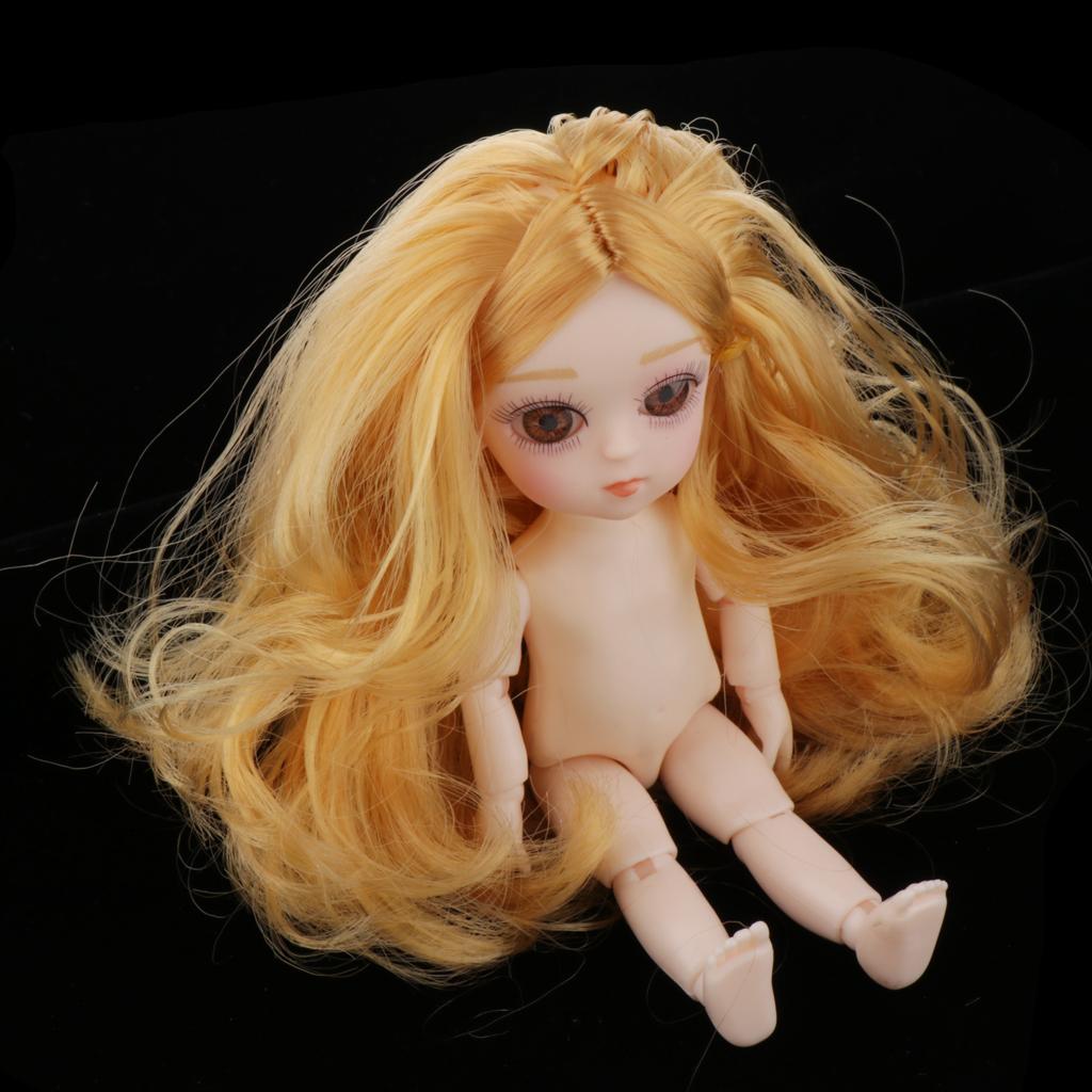 Movable  13 Joints Doll  Body Painting  DIY with Blond