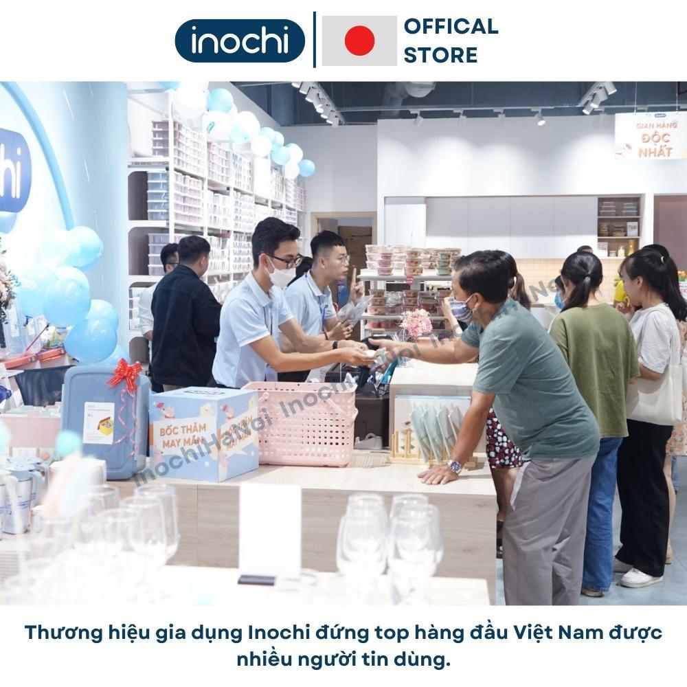 Hộp Đựng Đồ Có Nắp, Hộp Đựng Quần Áo, Mỹ Phẩm Bằng Nhựa Đa Năng Có Tay Cầm Màu Trắng Tiện Dụng Sano Inochi