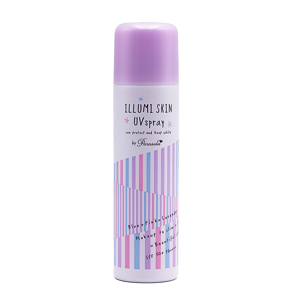Xịt chống nắng Naris Parasola Illumi Skin UV Spray SPF50+/PA+++ Nhật Bản 80g