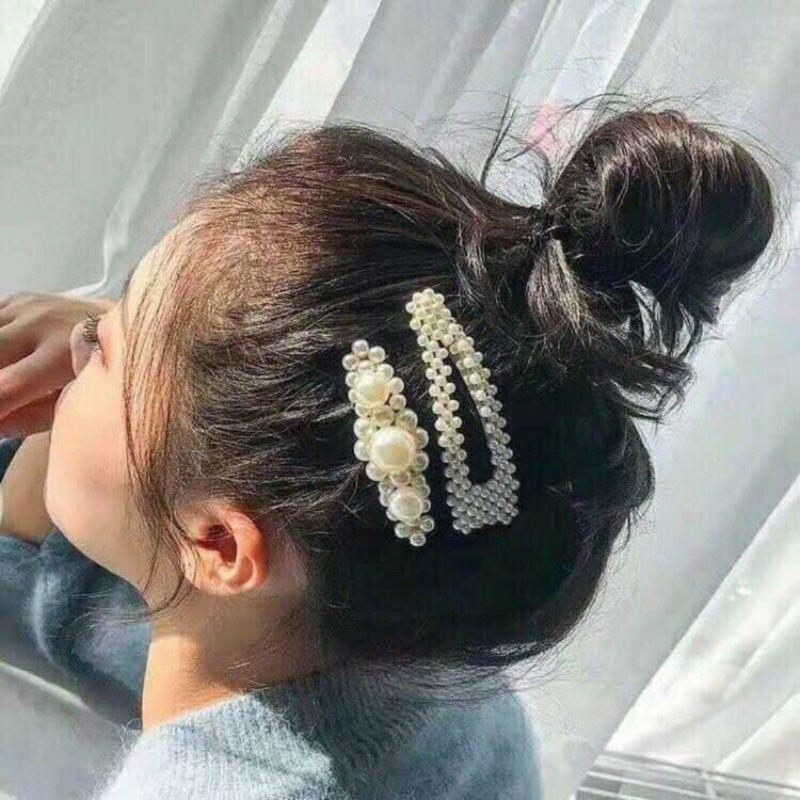 4 cái Kẹp tóc hạt trai dễ thương cho bạn gái