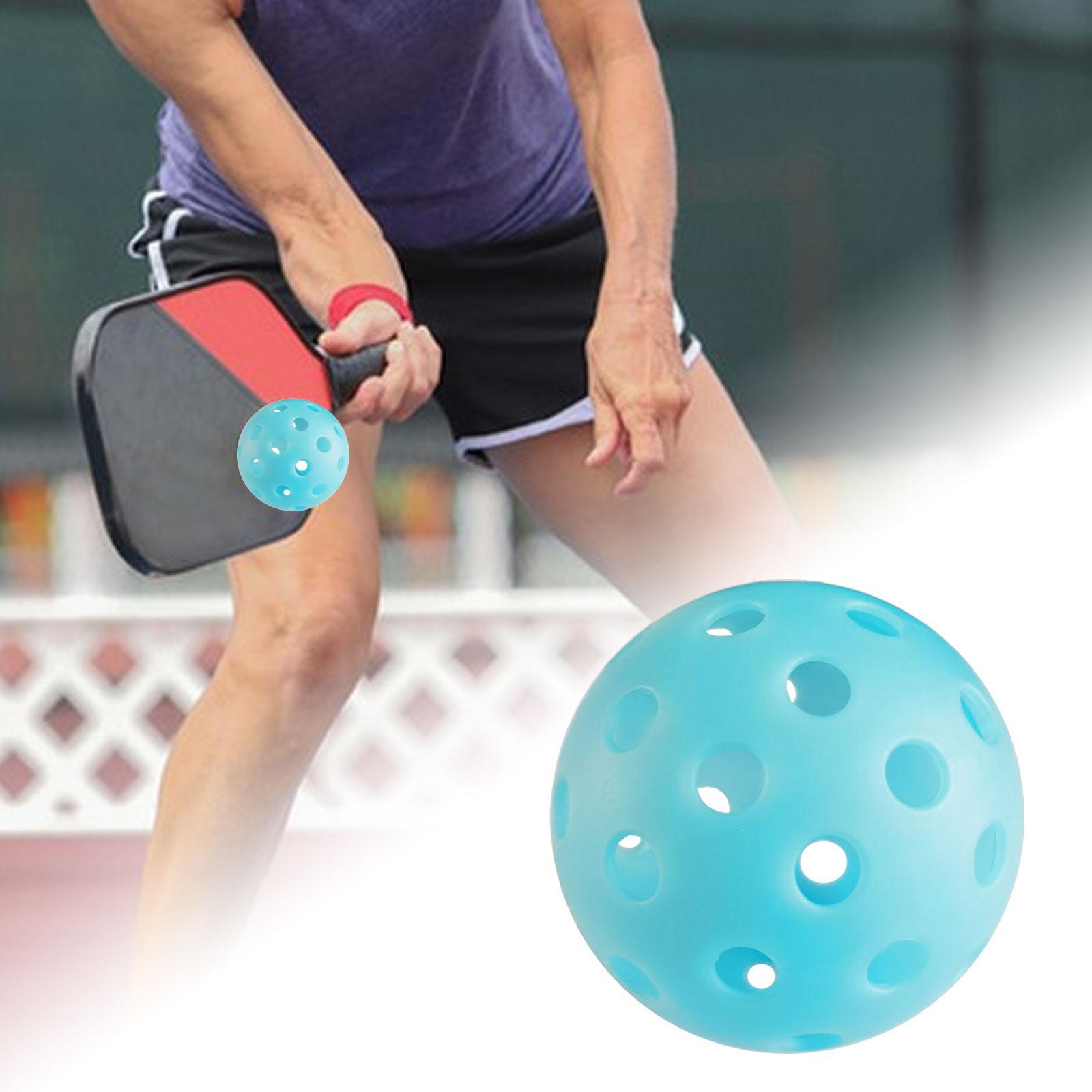 Pickleball Ball Pickle Ball Hollow Ball Standard 74mm Pickleball Accessories Practice Toy Ball Outdoor Court Adult