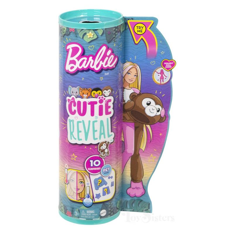 Đồ Chơi BARBIE Búp Bê Barbie Cutie Reveal - Monkey HKR01/HKP97
