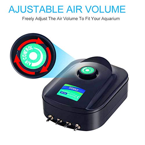Máy sủi oxy SB-988 hỗ trợ 4 vòi DÀNH CHO HỒ CÁ