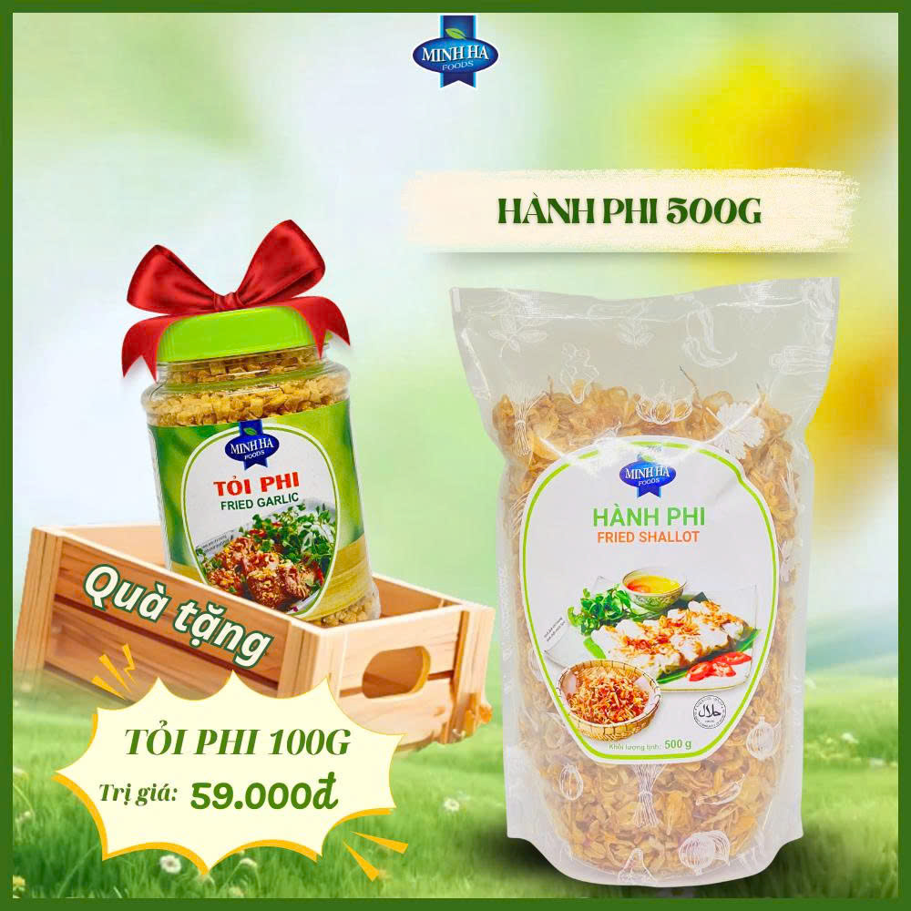 HÀNH PHI 500G => GIẢM 5% &amp; TẶNG KÈM 1 HŨ TỎI PHI 100G