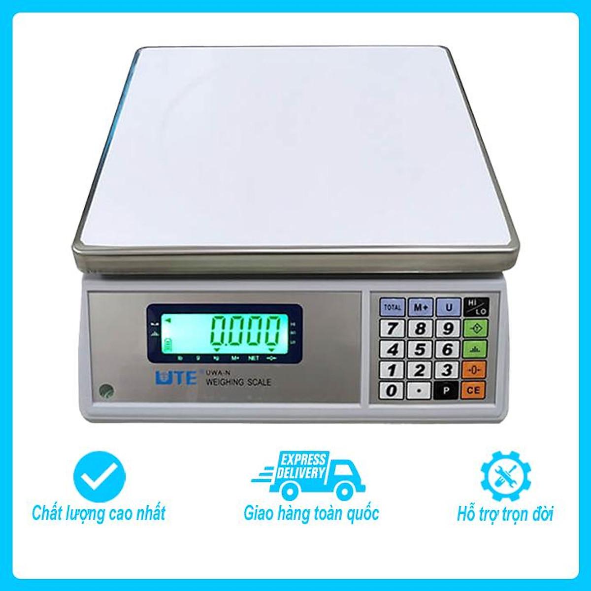 Cân điện tử thông dụng UTE UWA-N mức cân 6kg, độ chia 0.2g
