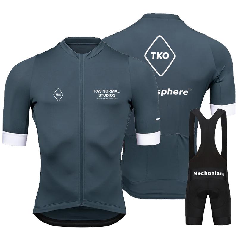 2023 PNS Super New Cycling Shirt Tko Summer nam Sleeve Tay áo không khí quần áo MTB MTB Mountain Race Jersey Set Color: cycling suit 7 Size: XS
