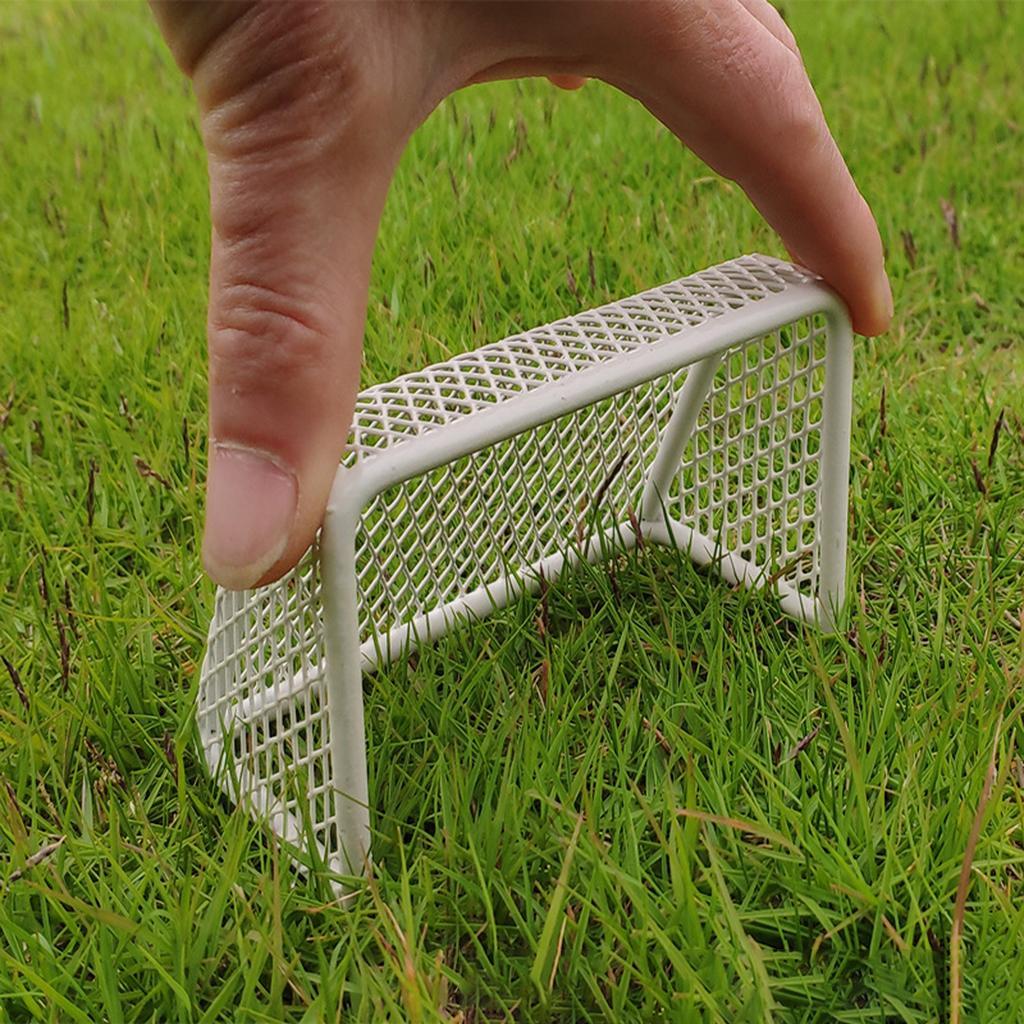 Kids Mini Soccer Goal 11x6.5x6cm Table Game Toy DIY Football Gate