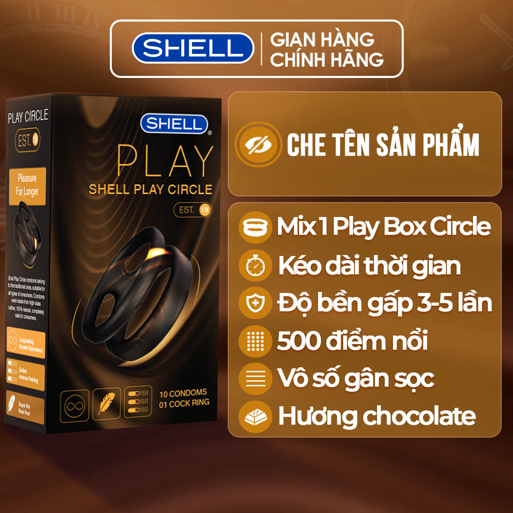 Bao cao su Shell Play Circle - Tổng hợp 6 tính năng 1 Play Box Circle | SHELL CHÍNH HÃNG
