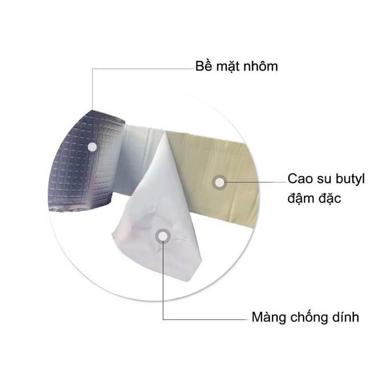 Băng keo chống thấm - Băng keo siêu dính gắn  được trên tất cả các bề mặt như gỗ, kính, nhựa, tôn, sắt, bê tông, gốm sứ…